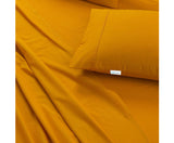 ELAN LINEN 500TC 100% EGYPTIAN COTTON SHEET SET - MUSTARD KING