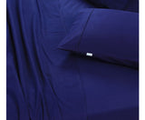 ELAN LINEN 500TC 100% EGYPTIAN COTTON SHEET SET - NAVY QUEEN