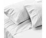 500TC RAMCA WHITE EGYPTIAN COTTON SHEET SET - QUEEN