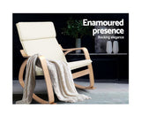 ARTISS FABRIC ROCKING ARMCHAIR - BEIGE