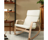 ARTISS FABRIC ROCKING ARMCHAIR - BEIGE