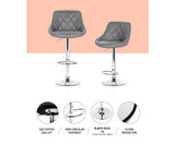 DIAMOND PLUSH PU LEATHER SET OF FOUR BAR STOOLS