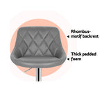 DIAMOND PLUSH PU LEATHER SET OF FOUR BAR STOOLS