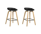 PRAIRE SET OF TWO BAR STOOLS - BLACK