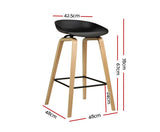 PRAIRE SET OF TWO BAR STOOLS - BLACK