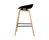 PRAIRE SET OF TWO BAR STOOLS - BLACK