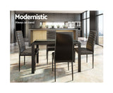 ASTRA 5-PIECE DINING TABLE AND CHAIRS SETS - BLACK