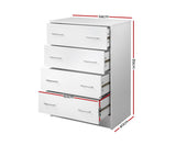 CHLOE 4 DRAWER TALLBOY