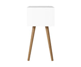 SCANDI 2 DRAWER BEDSIDE TABLE