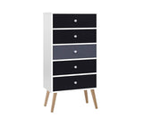 SCANDI 5 DRAWER SLIMBOY