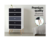 SCANDI 5 DRAWER SLIMBOY