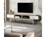 ARTISS TV CABINET ENTERTAINMENT UNIT SCANDANAVIAN 180CM OAK