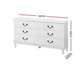 KUBI 6 DRAWER LOWBOY