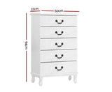 KUBI 5 DRAWER TALLBOY