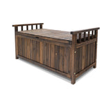 GARDEON OUTDOOR STORAGE BOX WOODEN BENCH CHEST