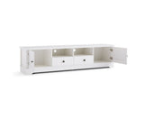 MARGAUX WHITE COASTAL STYLE 180CMS ENTERTAINMENT UNIT