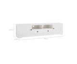 MARGAUX WHITE COASTAL STYLE 180CMS ENTERTAINMENT UNIT