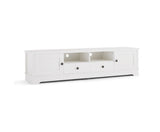 MARGAUX WHITE COASTAL STYLE 180CMS ENTERTAINMENT UNIT