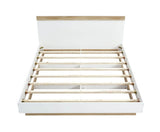 AIDEN INDUSTRIAL WHITE OAK BED FRAME - DOUBLE