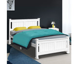 PINE WOOD BED FRAME - DOUBLE