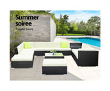 GARDEON 13PCE WICKER OUTDOOR LOUNGE SETTING