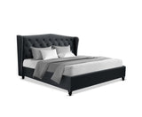 FRENCH PROVINCIAL TUFTED WING BED - KING