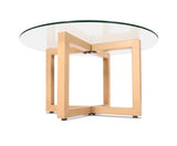 SCANDI TEMPERED GLASS COFFEE TABLE