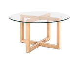 SCANDI TEMPERED GLASS COFFEE TABLE