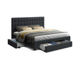 AVIO FABRIC STORAGE BED - KING