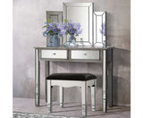 CLAIRE MIRRORED VANITY TABLE WITH CHAIR