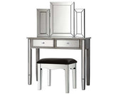 CLAIRE MIRRORED VANITY TABLE WITH CHAIR