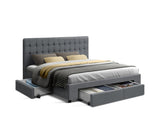 AVIO FABRIC STORAGE BED - KING