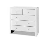 MIRRORED 5 DRAWER TALLBOY