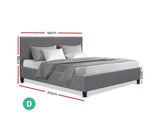 NEO FABRIC BED FRAME - DOUBLE