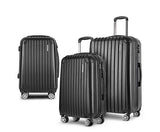 WANDERLITE 3PCE LUGGAGE SET - BLACK