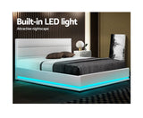 LUMI LED GAS LIFT LED STORAGE BED - KING