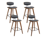 BENTWOOD CRAFTED SET OF FOUR BAR STOOLS