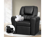 KEEZI KIDS LAZY LUX RECLINER - BLACK