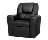 KEEZI KIDS LAZY LUX RECLINER - BLACK