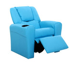 KEEZI KIDS LAZY LUX RECLINER - BLUE