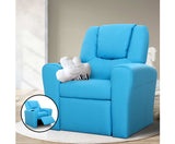 KEEZI KIDS LAZY LUX RECLINER - BLUE