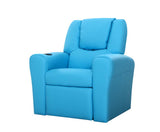 KEEZI KIDS LAZY LUX RECLINER - BLUE