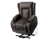 ARTISS RECLINING HEATED ELECTRIC LIFT FABRIC MASSAGE CHAIR