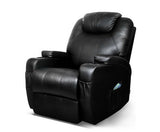 ARTISS ELECTRIC SWIVEL HEATED MASSAGE RECLINING LOUNGE CHAIR