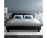 NEO FAUX LEATHER BED - DOUBLE