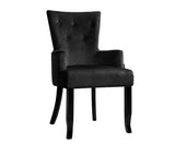 FRENCH PROVINCIALVELVET DINING CHAIR