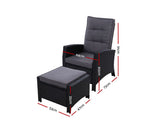 GARDEON SUN LOUNGER WITH OTTOMAN