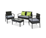 4PCE WICKER OUTDOOR PATIO SETTING