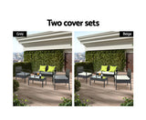 4PCE WICKER OUTDOOR PATIO SETTING