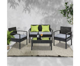 4PCE WICKER OUTDOOR PATIO SETTING